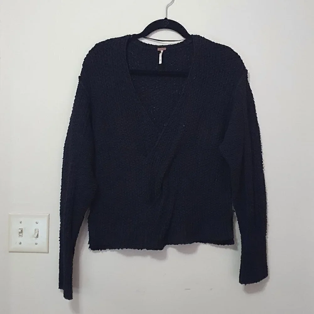 Free People Crochet intertwined front Sweater